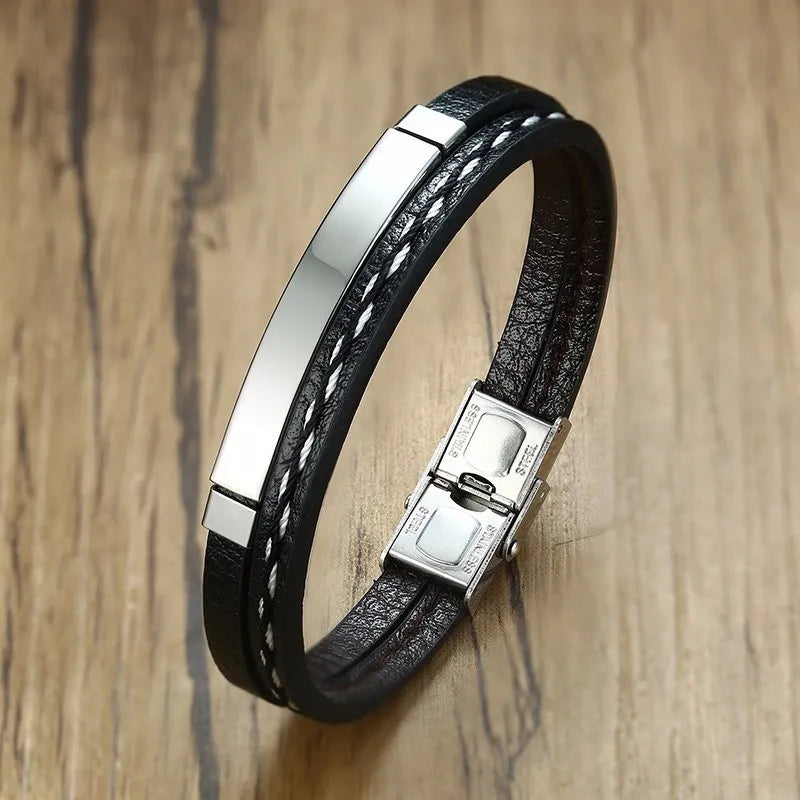 Leatherwear | Weave Bracelet Stainless Steel Bangle