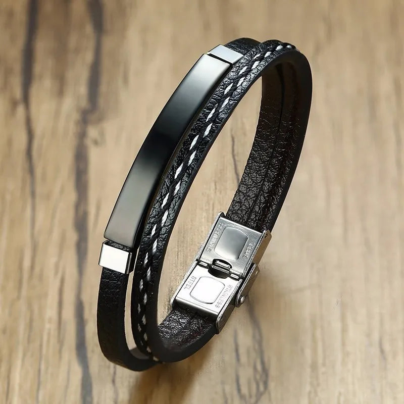 Leatherwear | Weave Bracelet Stainless Steel Bangle