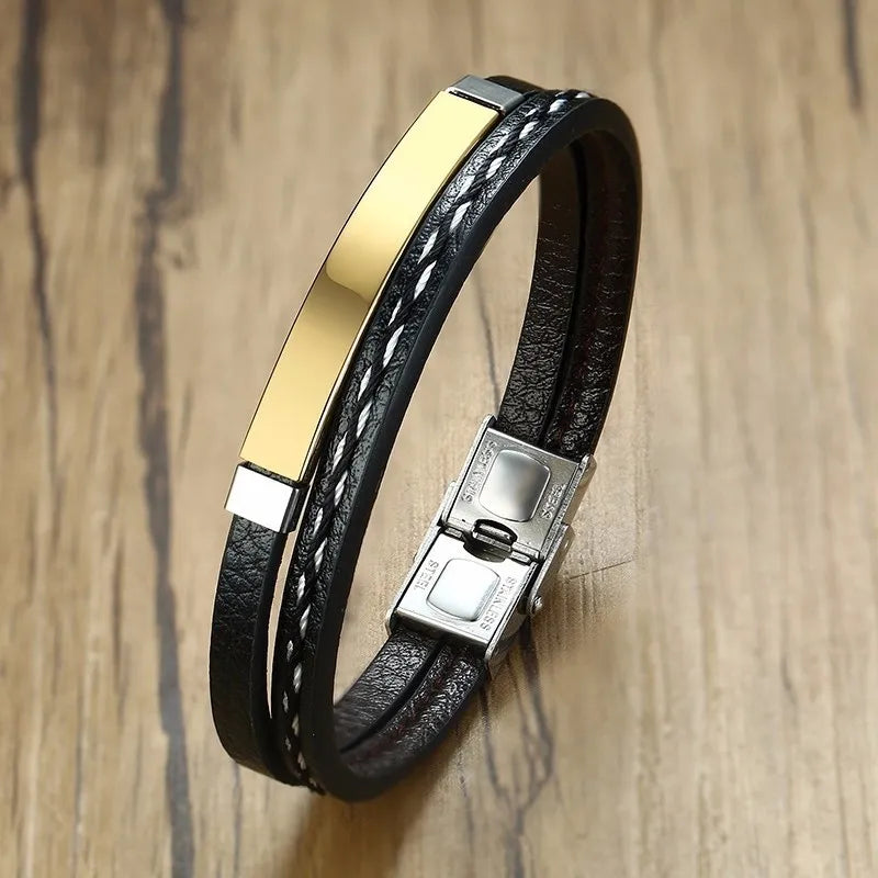 Leatherwear | Weave Bracelet Stainless Steel Bangle